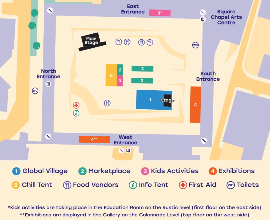 Festival layout map