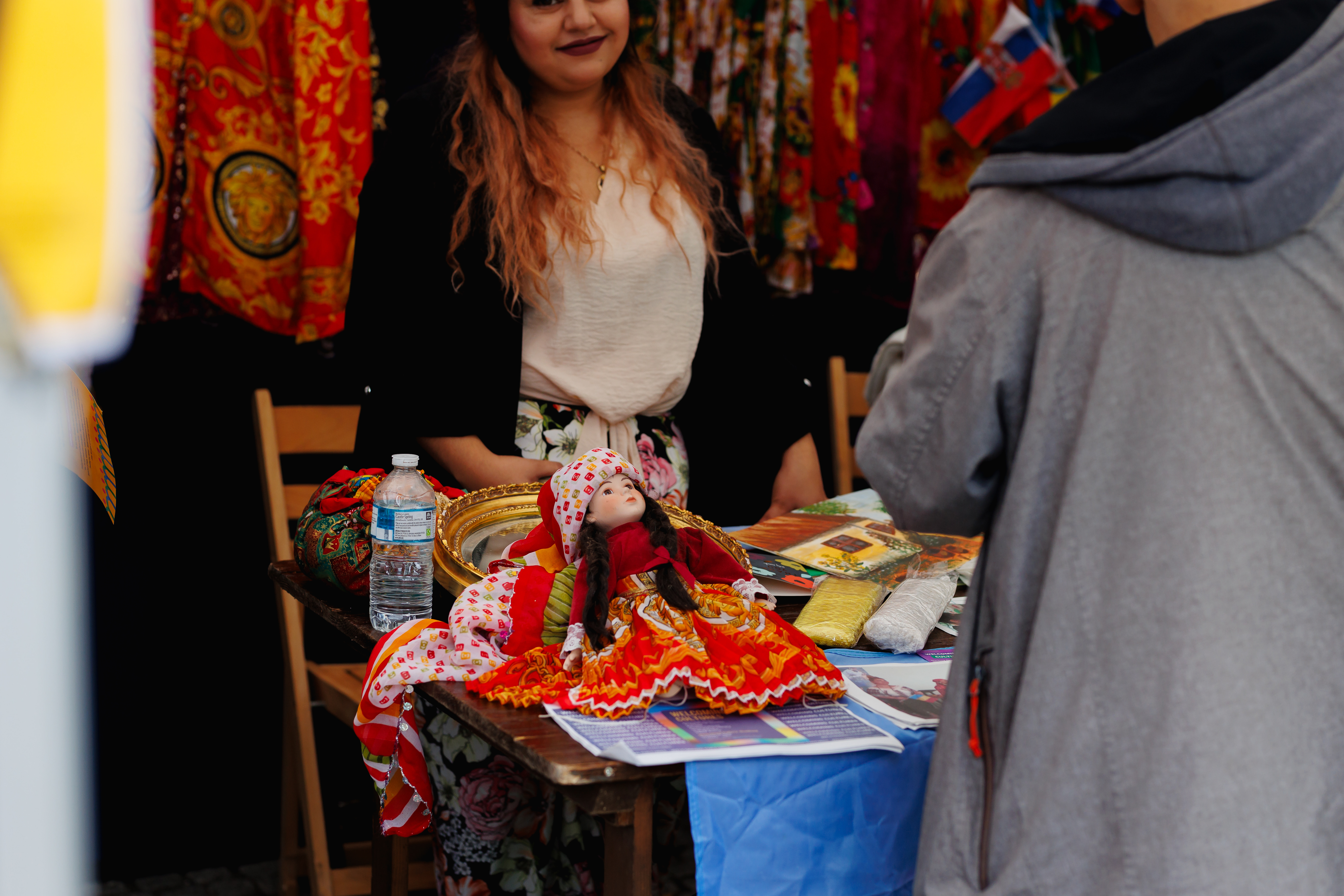A stall in the global village at the Yorkshire Integration Festival 2023