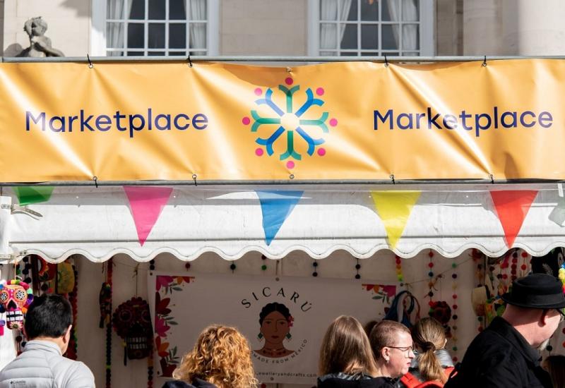 The marketplace at the Yorkshire Integration Festival 2022