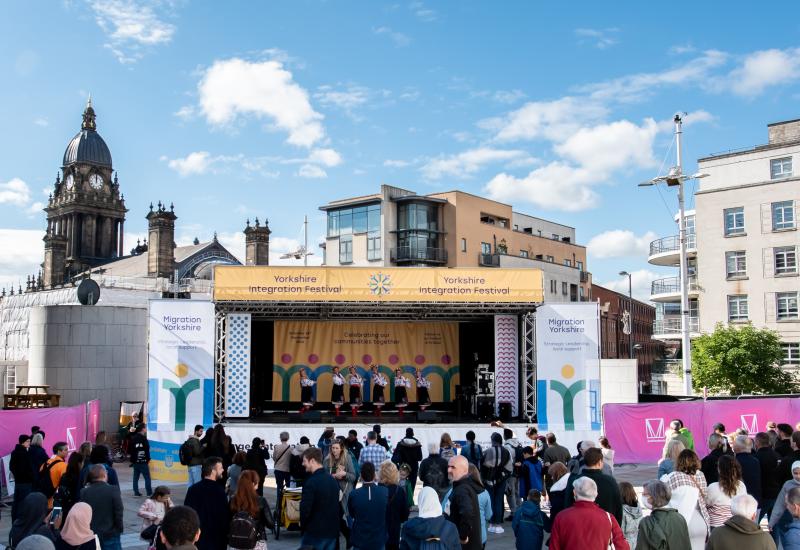 The stage at the Yorkshire Integration Festival 2022