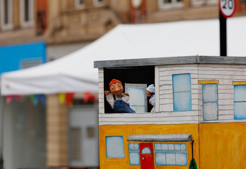 A la puppet carte at the Yorkshire Integration Festival 2023
