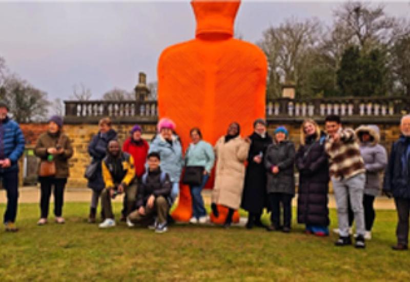 Group of refugees and asylum seekers at YSP