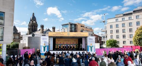 The stage at the Yorkshire Integration Festival 2022